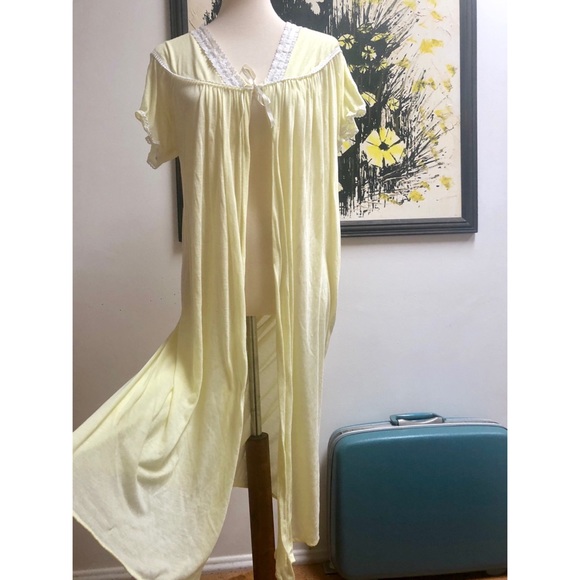 Other - The Sweetest Blush Yellow Vintage Robe